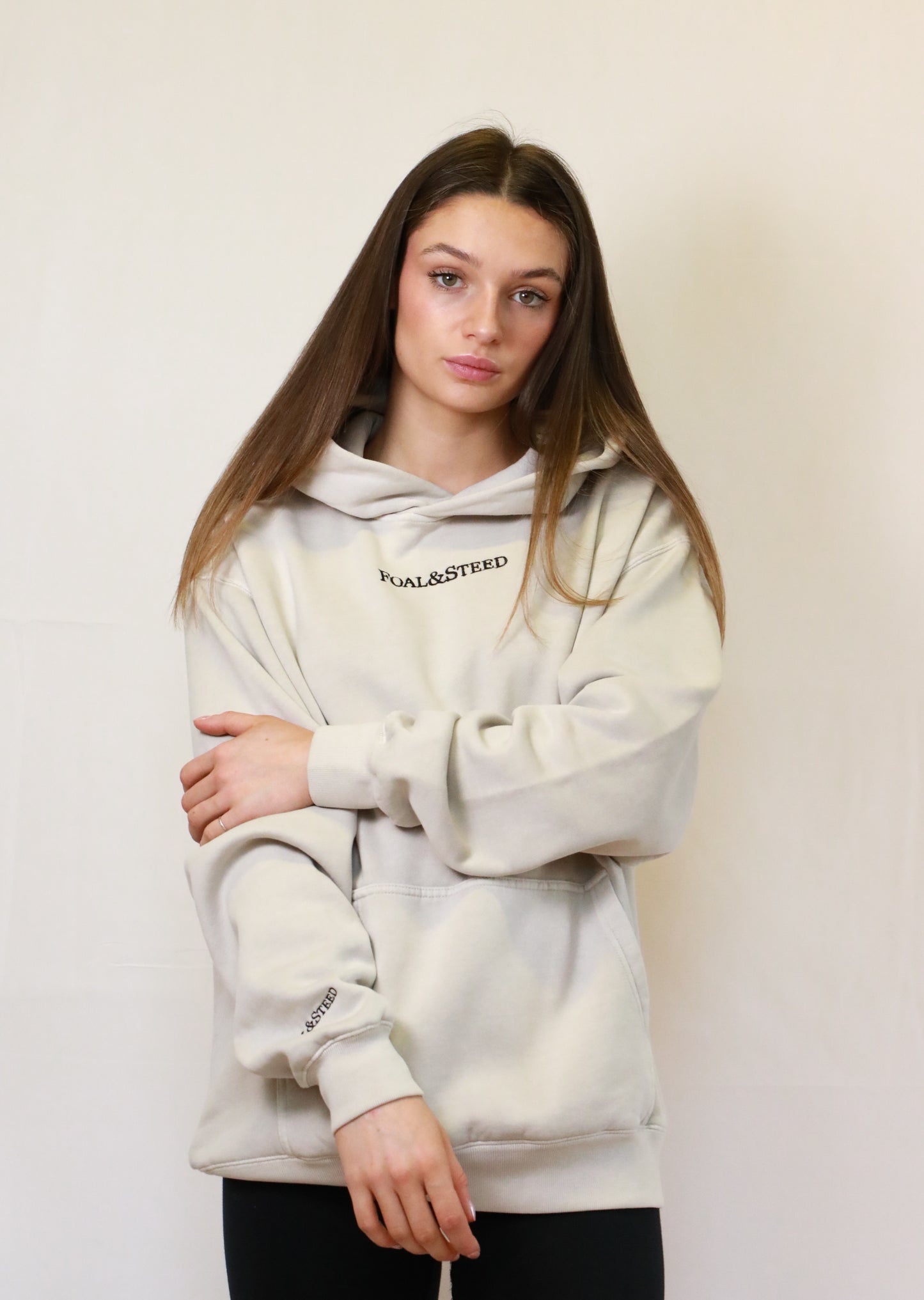 Oversized Faded Beige hoodie